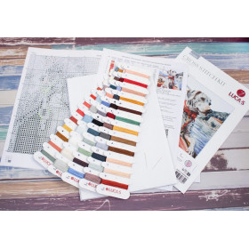 Kit de broderie Le Dalmatien sur le lac de Côme