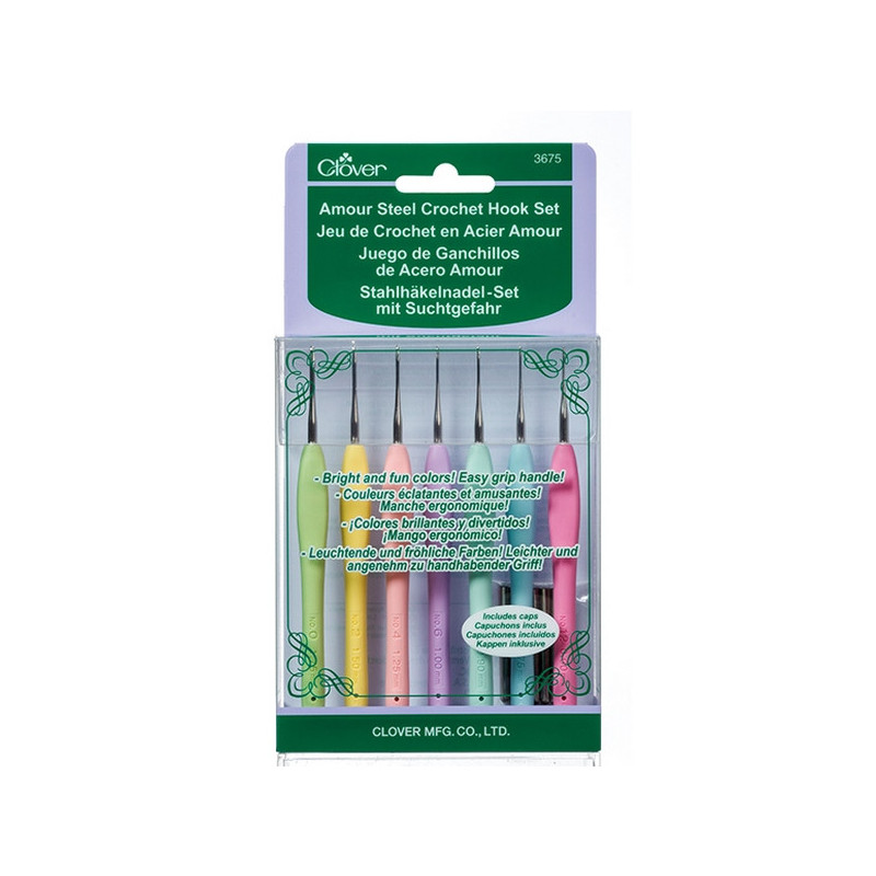 Crochet hook set Amour 0,6 mm - 1,75 mm