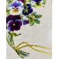 Kit de broderie Bouquet de pensées 2