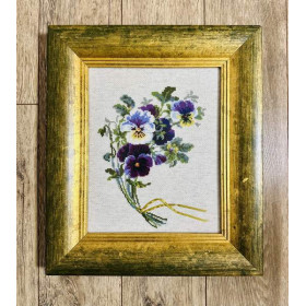 Riolis Embroidery kit Bunch of Pansies
