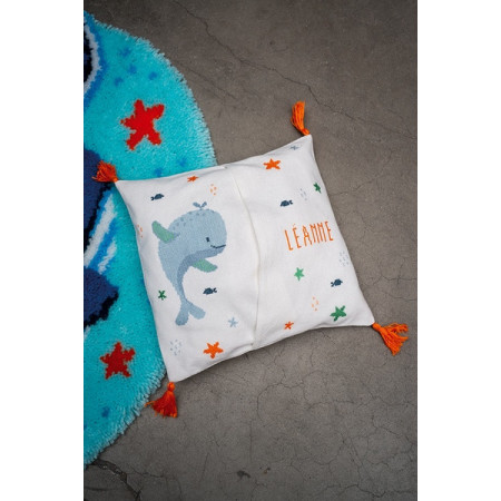 Embroidery kit Pajama bag Whales fun