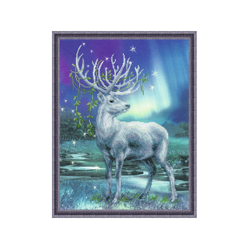 Embroidery kit White Stag