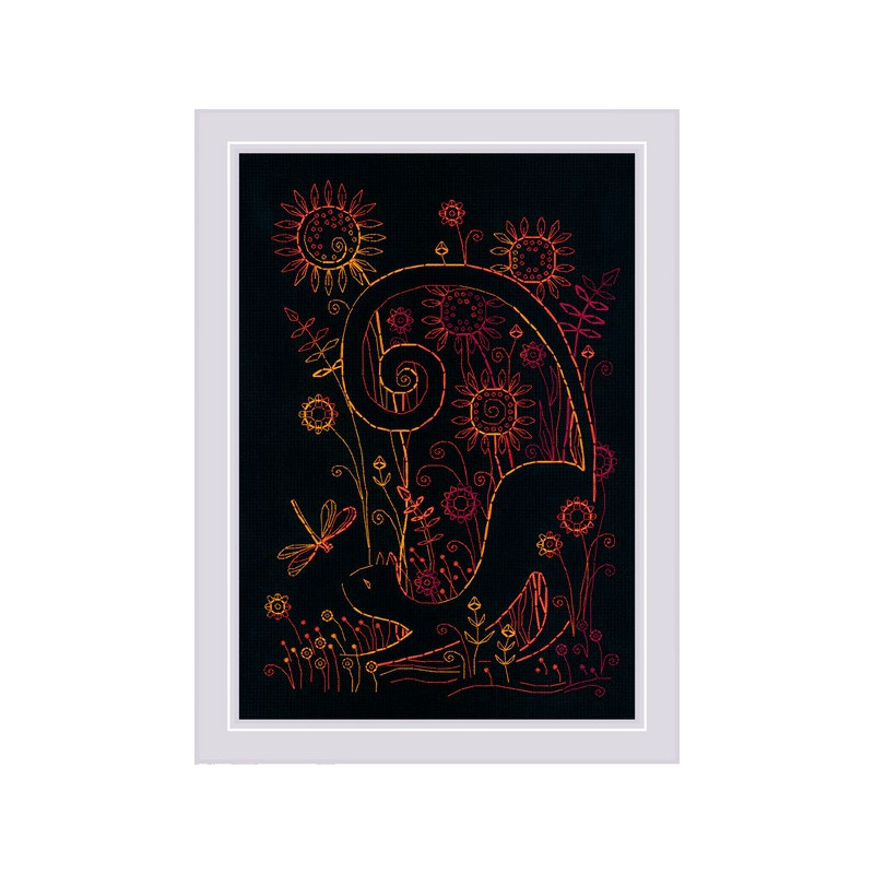 Kit de broderie Chats en été