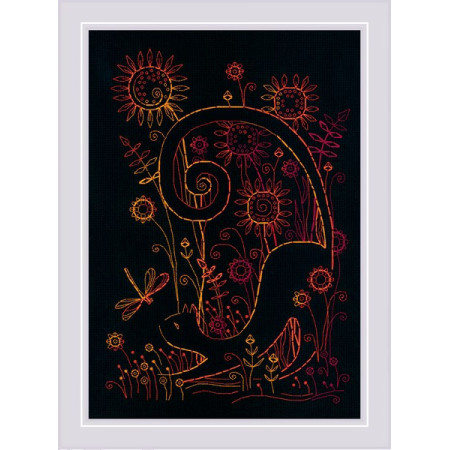 Kit de broderie Chats en été