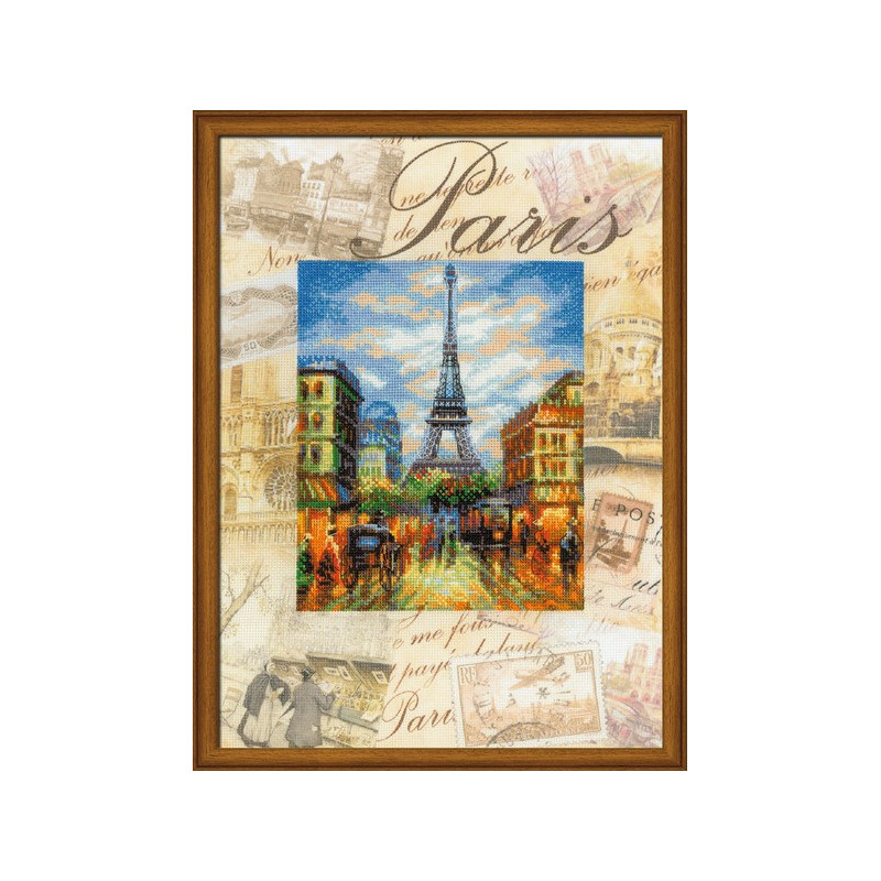 Kit de broderie Villes du Monde Paris Kit de broderie Villes du Monde Paris