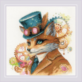 Riolis Kit de broderie Renard Steampunk