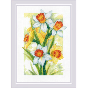 Kit de broderie Jonquilles éclat printanier
