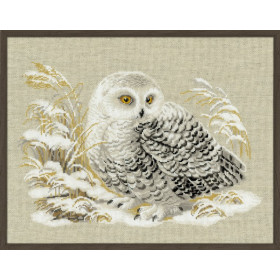 Riolis Kit de broderie Chouette blanche