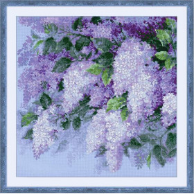 Kit de Broderie Lilas Après Pluie - Riolis