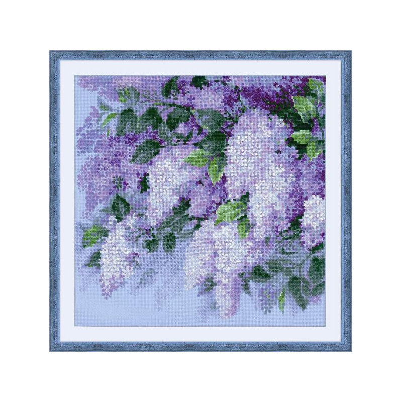 Kit de broderie Lilas après la pluie