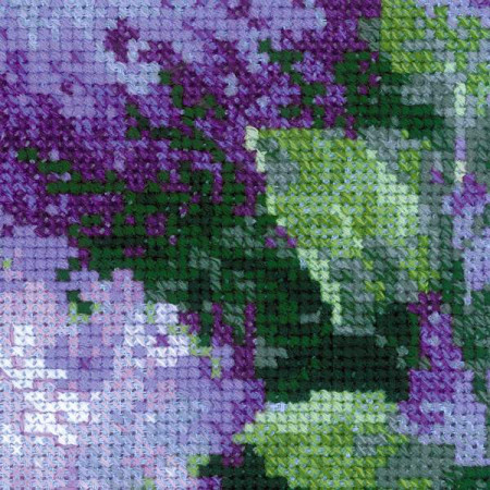 Kit de broderie Lilas après la pluie