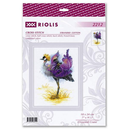 Kit de broderie Grue couronnée