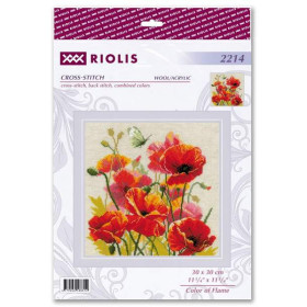 Kit de broderie Couleur de la flamme