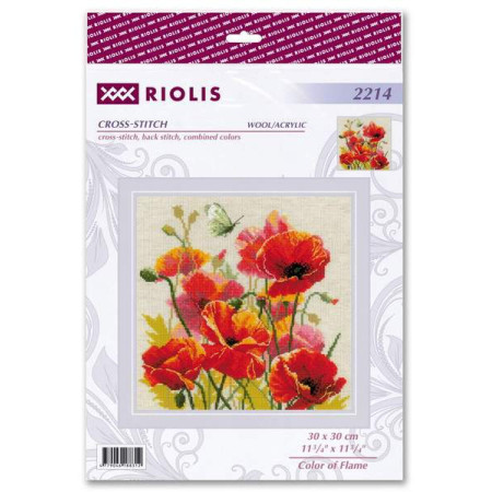 Kit de broderie Couleur de la flamme