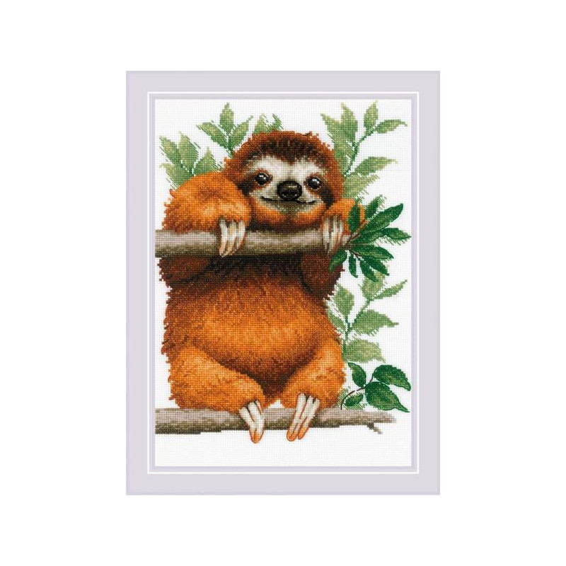 Kit de broderie Paresseux