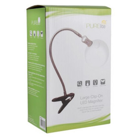 Lampe loupe clipsable
