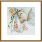Kit de broderie Un cadeau d'une cigogne Kit de broderie Un cadeau d'une cigogne