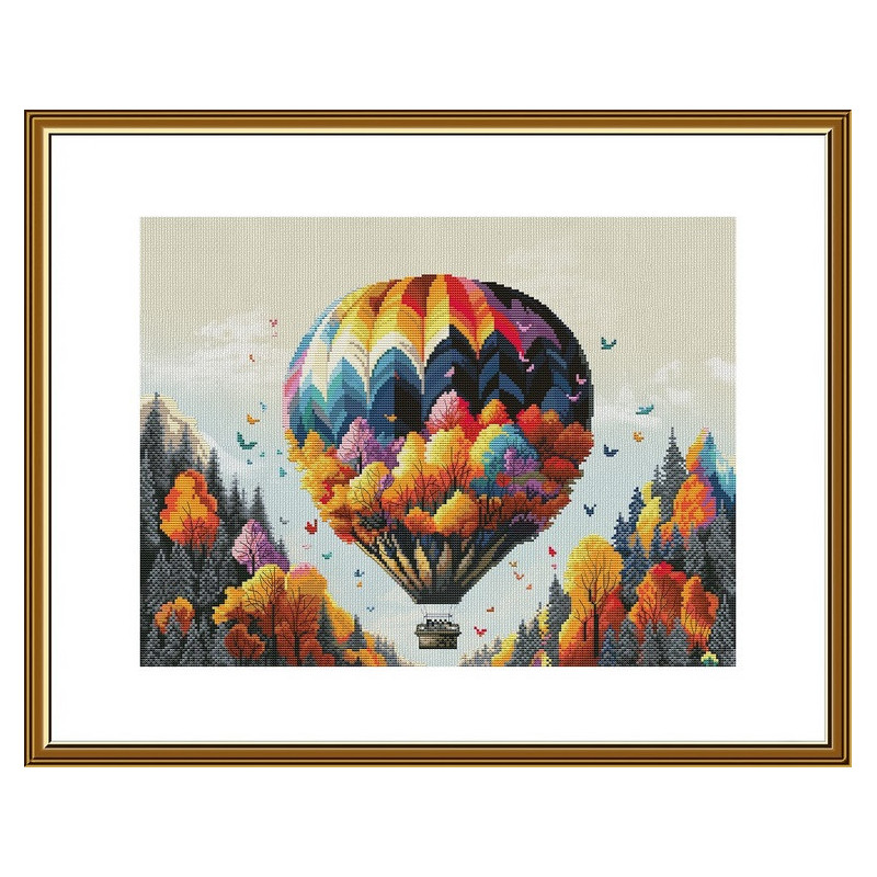 Kit de broderie Voyage d'automne