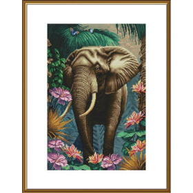 Kit de broderie L'empereur de la forêt tropicale