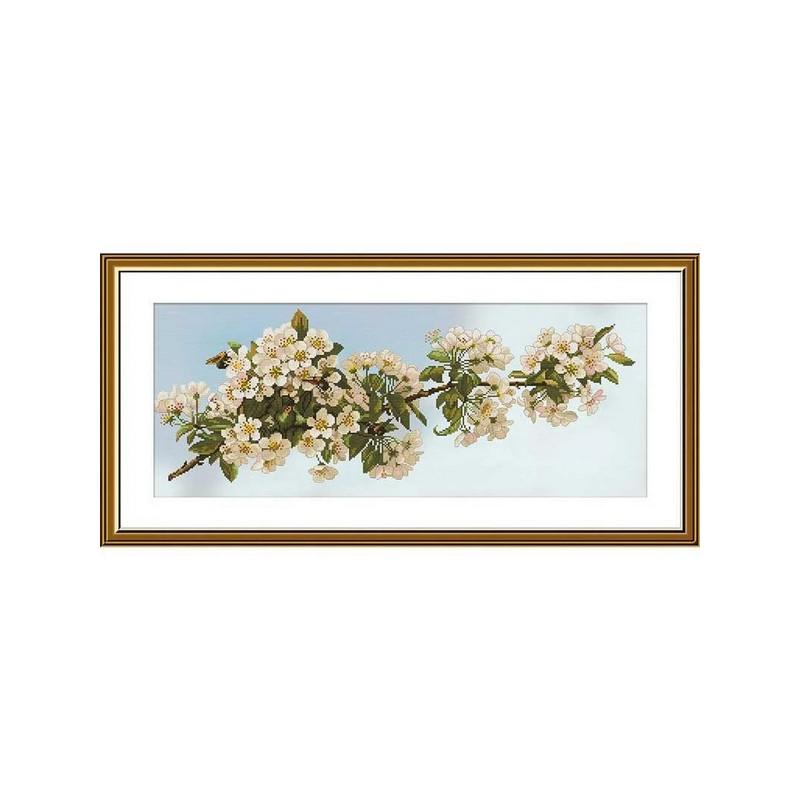 Kit de broderie Le printemps au jardin