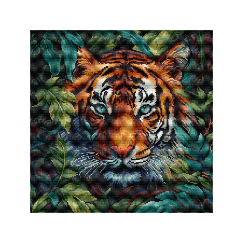 Kit de broderie Tigre de la jungle