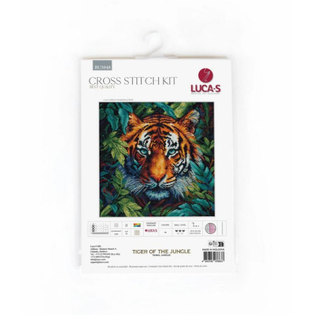 Kit de broderie Tigre de la jungle