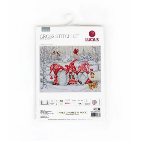 Kit de broderie Trois Gnomes en Bois