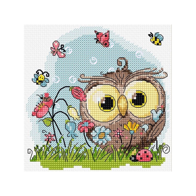 Kit de broderie Joyeux hibou