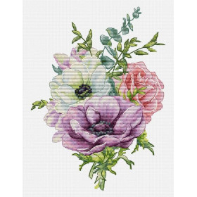 Embroidery kit Anemones