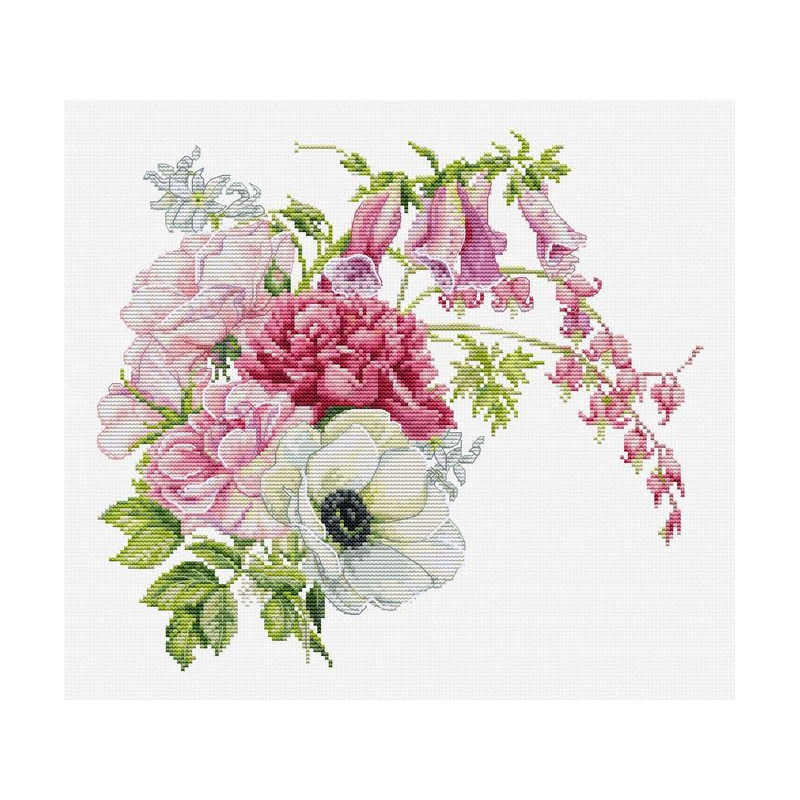 Kit de broderie Bouquet de printemps Kit de broderie Bouquet de printemps