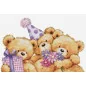 Embroidery kit Three Party Bears Embroidery kit Three Party Bears