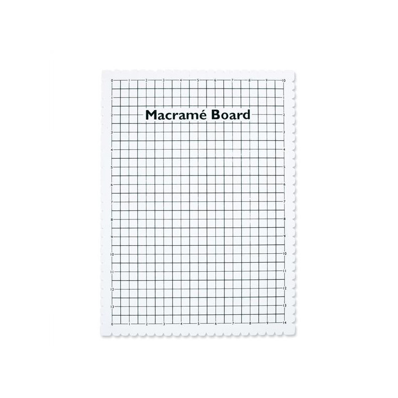 Planche macramé 18,5 x 26,5 cm