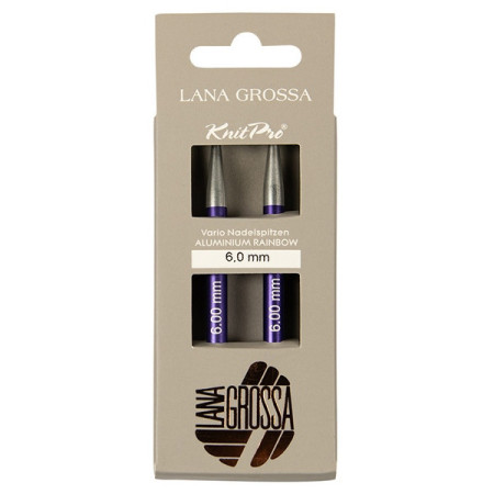 Lana Grossa Vario Rainbow short interchangeable circular needles 6 mm