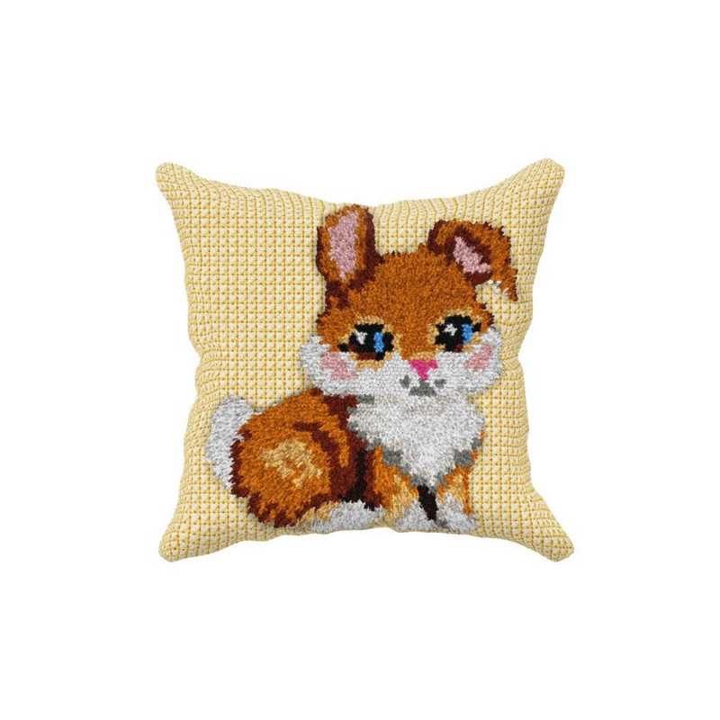 Kit coussin au point noué lapin nr 4501 Kit coussin au point noué lapin nr 4501