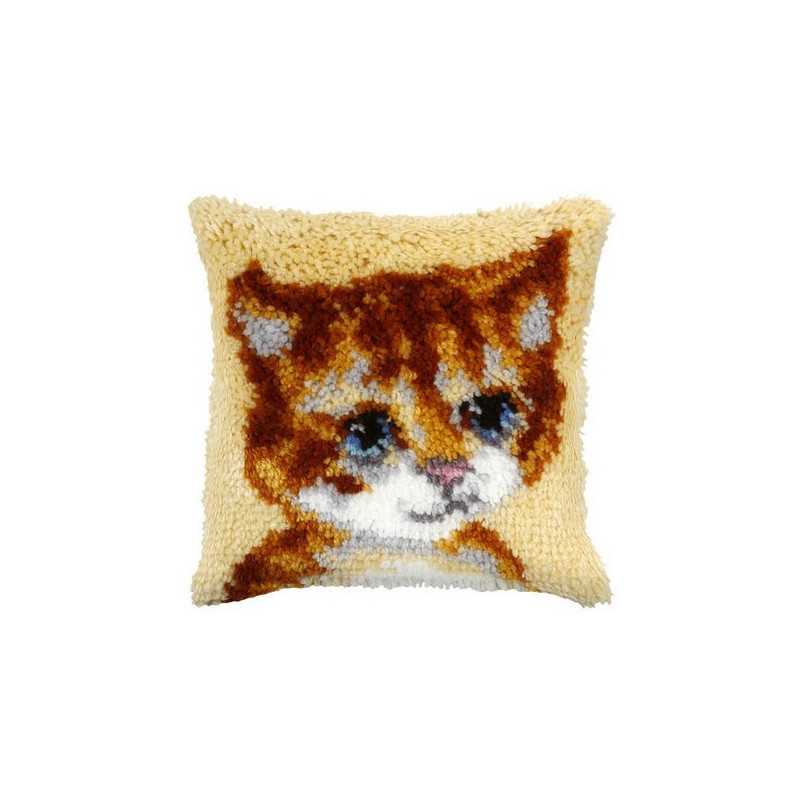 Kit coussin au point noué chat nr 4018