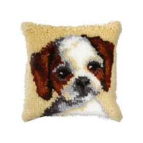 Kit coussin au point noué petit chien nr 4019