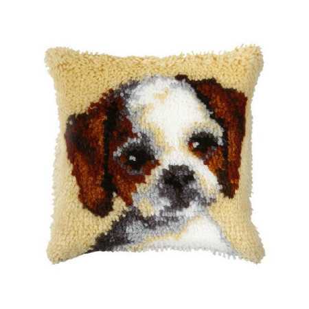 Kit coussin au point noué petit chien nr 4019