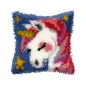 Kit coussin au point noué licorne nr 4080 Kit coussin au point noué licorne nr 4080