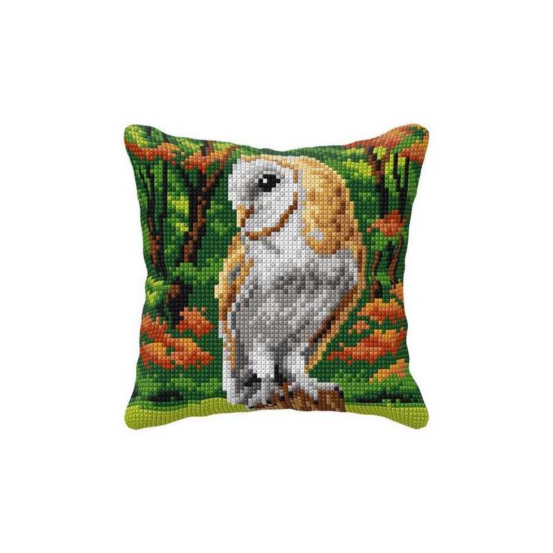 Cross stitch cushion kit Owl 99040