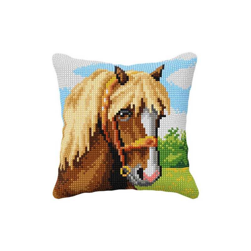 Cross stitch cushion kit Horse 99051