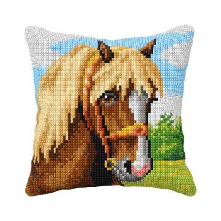 Cross stitch cushion kit Horse 99051