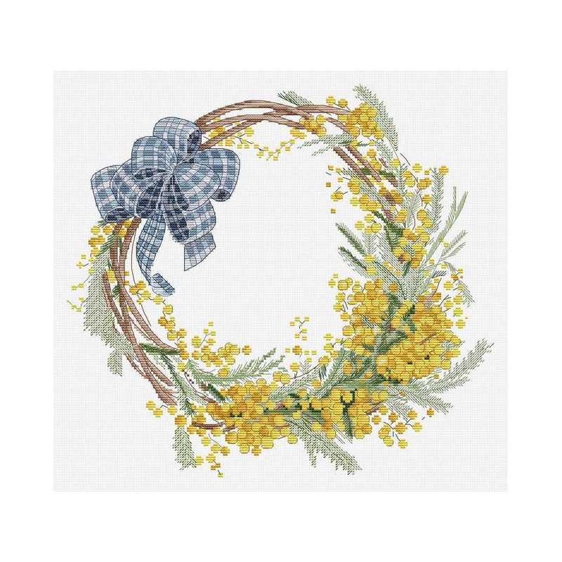 Kit de broderie Couronne de mimosa