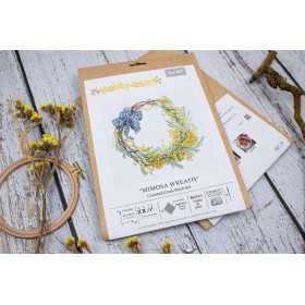Kit de broderie Couronne de mimosa