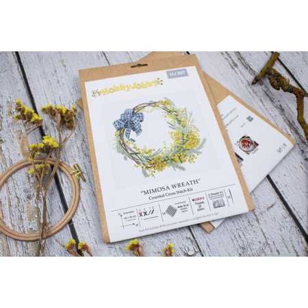 Kit de broderie Couronne de mimosa
