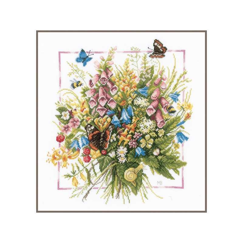 Embroidery kit kit Summer bouquet