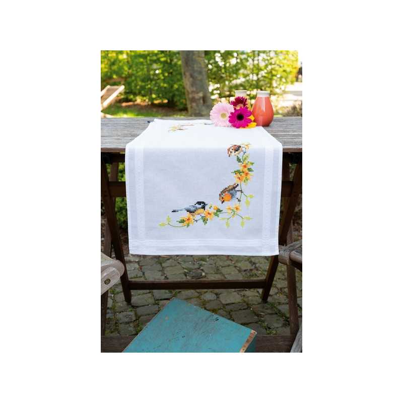 Kit chemin de table Oiseaux chanteurs