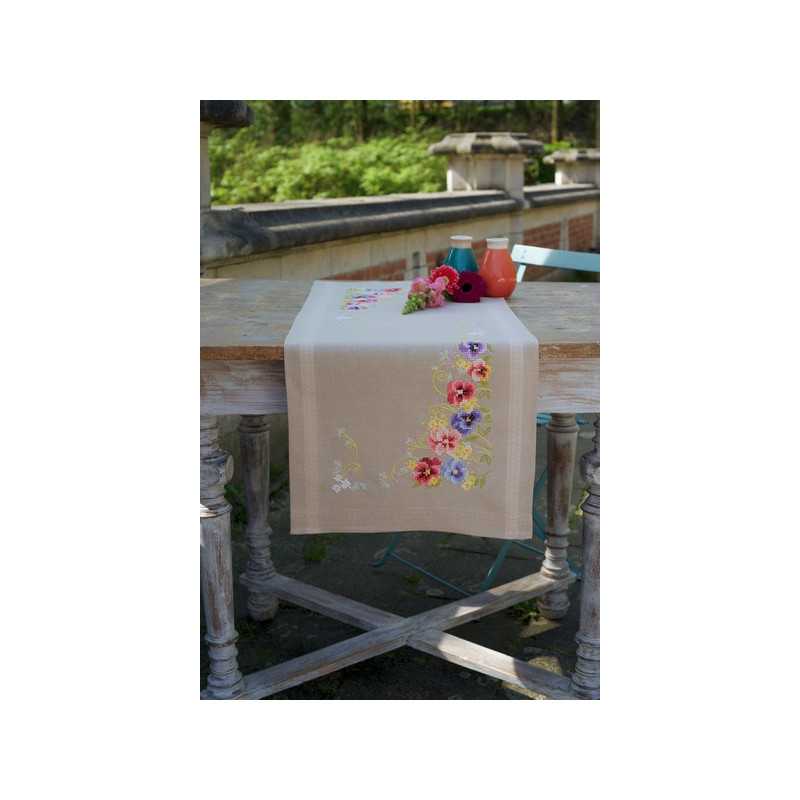 Table runner kit Violets