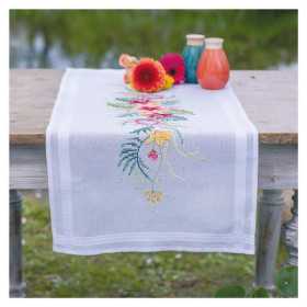 Kit chemin de table Fleurs tropicales