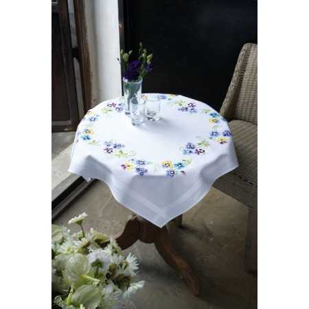 Tablecloth kit Pretty pansies