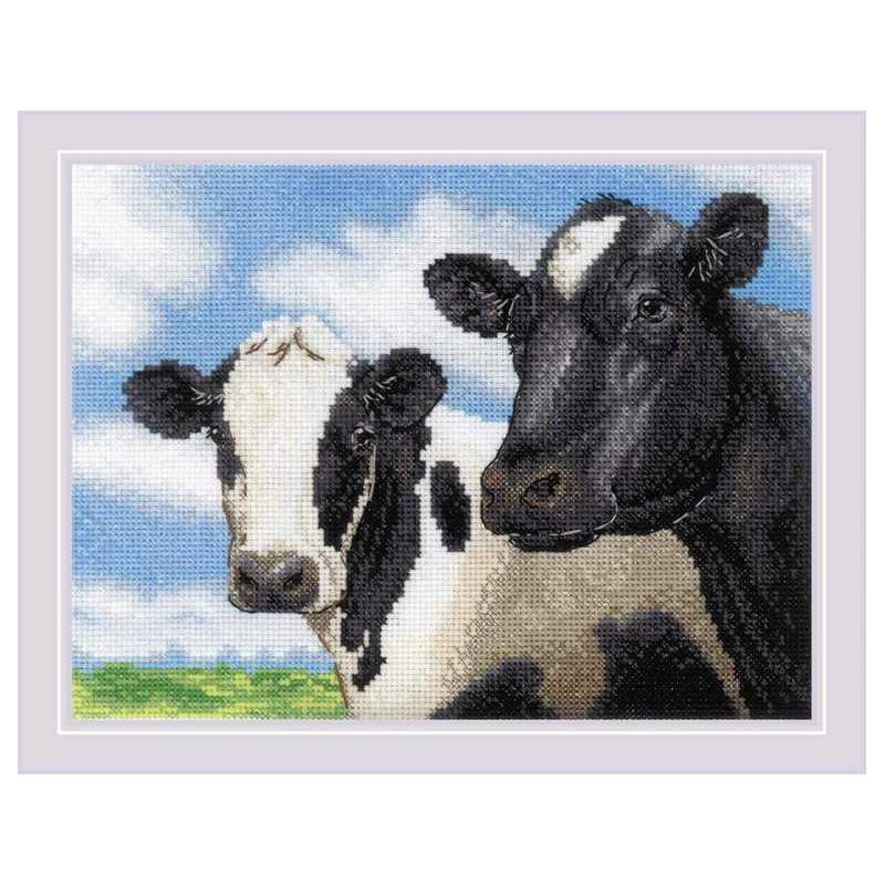 Embroidery kit Cows